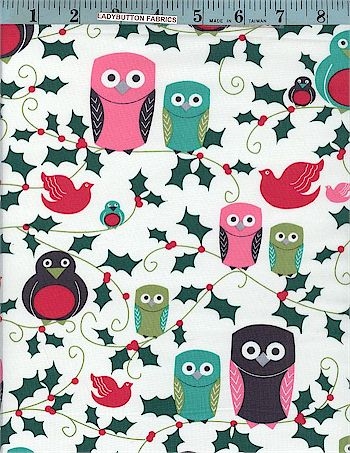 Ho Ho Hoot, Funky Christmas, Michael Miller, Holiday Prints, Ladybutton ...