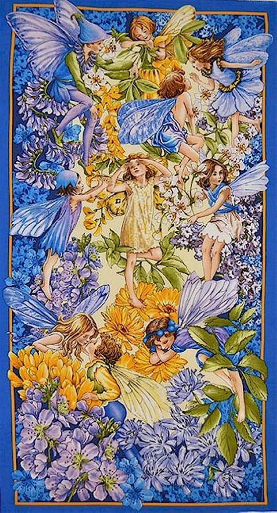 from-dawn-till-dusk-panel-nite-michael-miller-cicely-mary-barker-flower-fairies-ladybutton